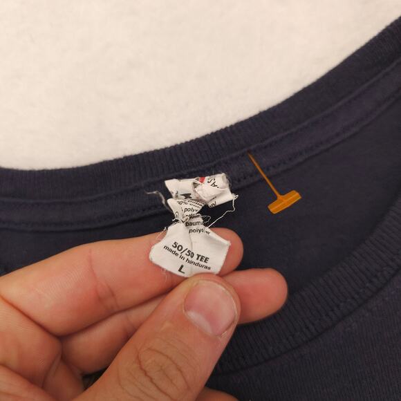 Mighty Morphin Power Rangers Casual Graphic Pullover T Shirt Mens Size L Navy - Picture 3 of 9